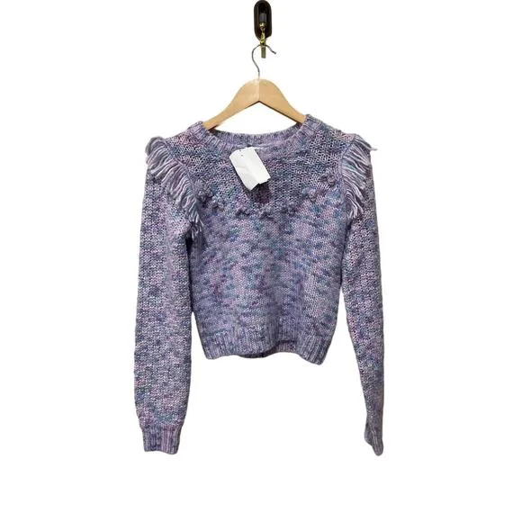 LOVESHACKFANCY Koru Fringe Sweater Size Small NWOT
