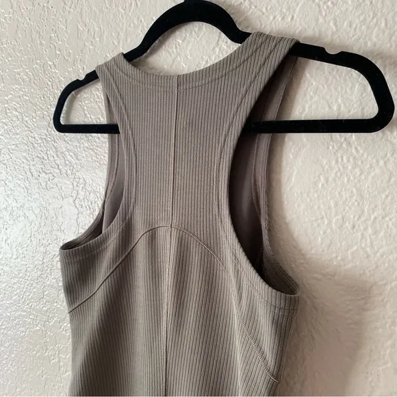 Lululemon Ribbed Softstreme Slim Fit Tank Dress Size 4 Work From Home Casual