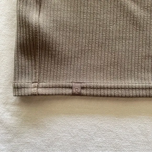 Lululemon Ribbed Softstreme Slim Fit Tank Dress Size 4 Work From Home Casual