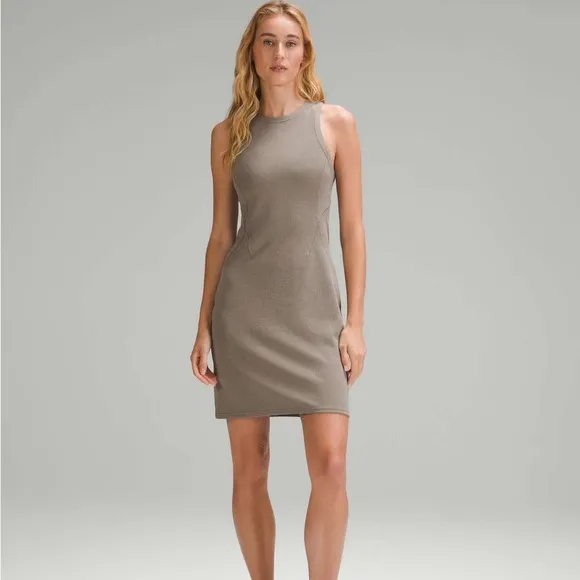 Lululemon Ribbed Softstreme Slim-Fit Tank Dress sz 4