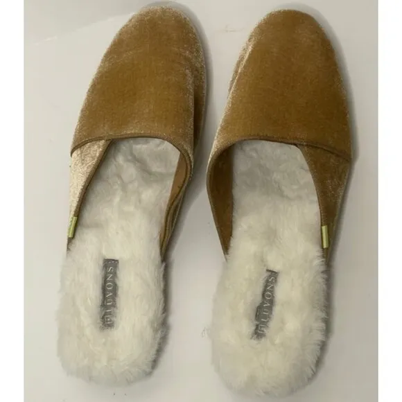 Luvons | Devon Luxe Memory Foam Slippers in Camel
