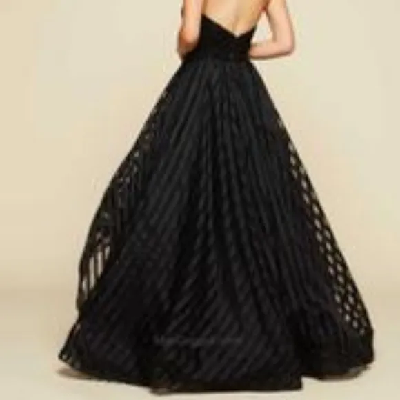 Mac Duggal Strapless Beaded Corset Prom Ball Gown Dress size 8
