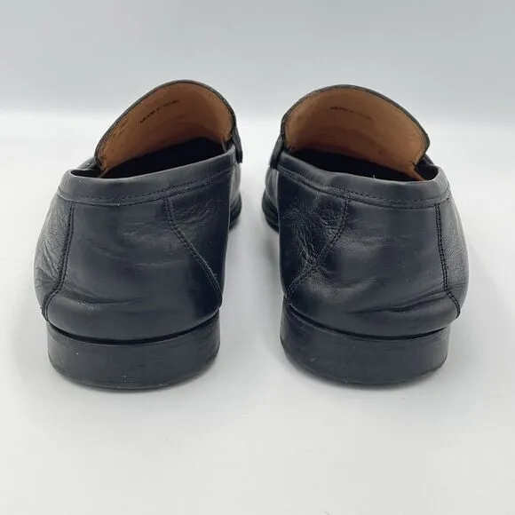 Magnanni Rafa II SIZE 8 Mens Horsebit Calfskin Leather Loafer Dress Shoes Black