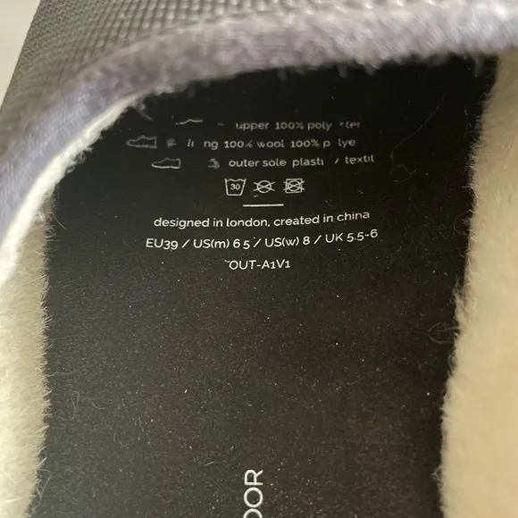 Mahabis Classic Outdoor Slipper/Shoes Size Women’s 8 Charcoal Grey