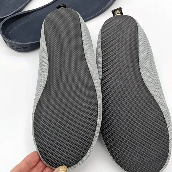 Mahabis Gray Lightweight Breathable Convertible Slip On Indoor Outdoor Shoe