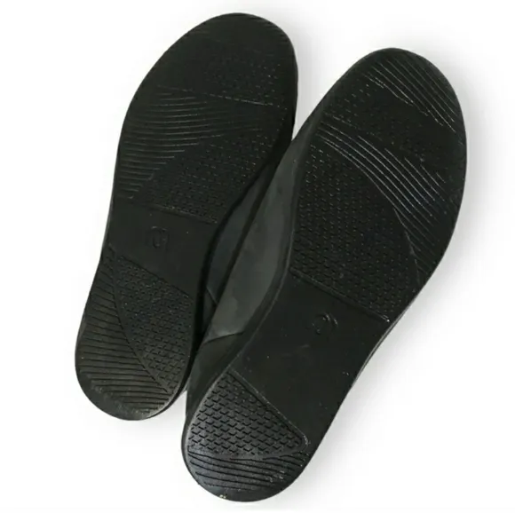 MAHABIS LUXE Black Nubuck Slippers EUC!