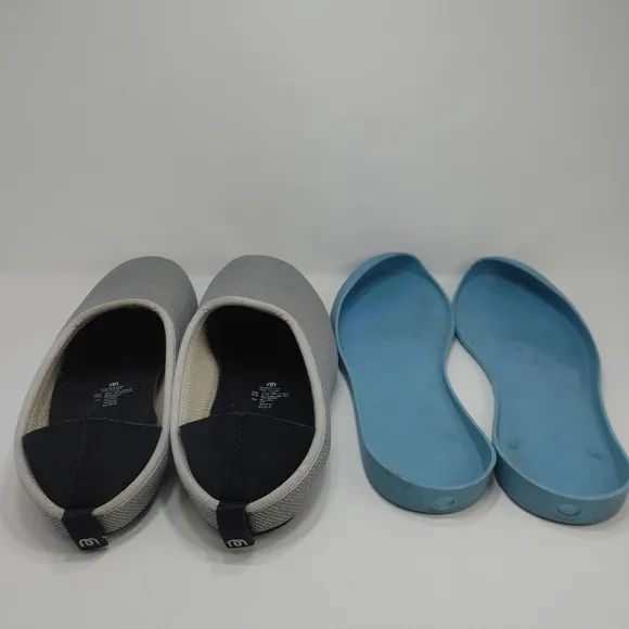 Mahabis Summer Classic Slipper Slipon Shoe 150101 Gray Light Blue EU45 11 11.5