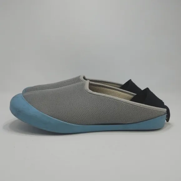 Mahabis Summer Classic Slipper Slipon Shoe 150101 Gray Light Blue EU45 11 11.5