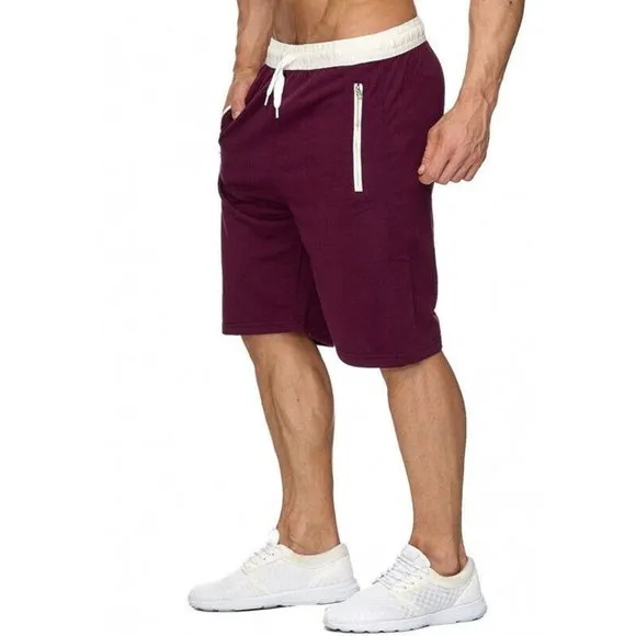 Man's Casual Sweat Shorts Sport Pants Slim-Fit Gym Pants
