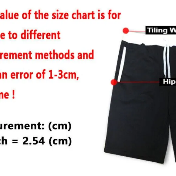 Man's Casual Sweat Shorts Sport Pants Slim-Fit Gym Pants