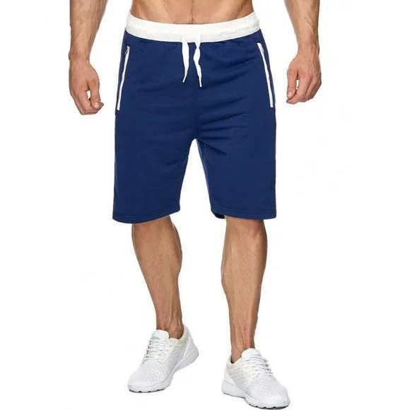 Man's Casual Sweat Shorts Sport Pants Slim-Fit Gym Pants