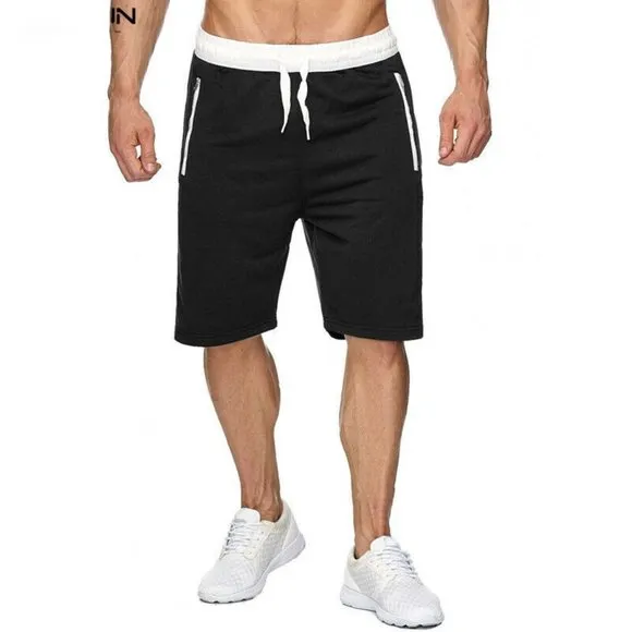 Man's Casual Sweat Shorts Sport Pants Slim-Fit Gym Pants