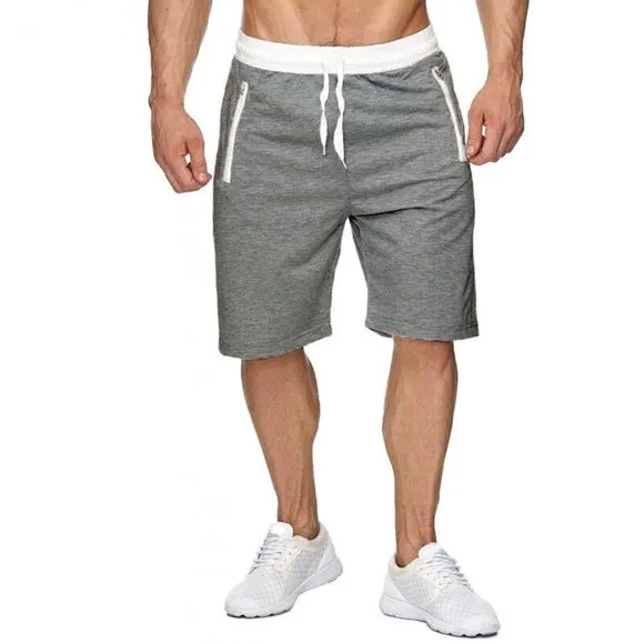 Man's Casual Sweat Shorts Sport Pants Slim-Fit Gym Pants