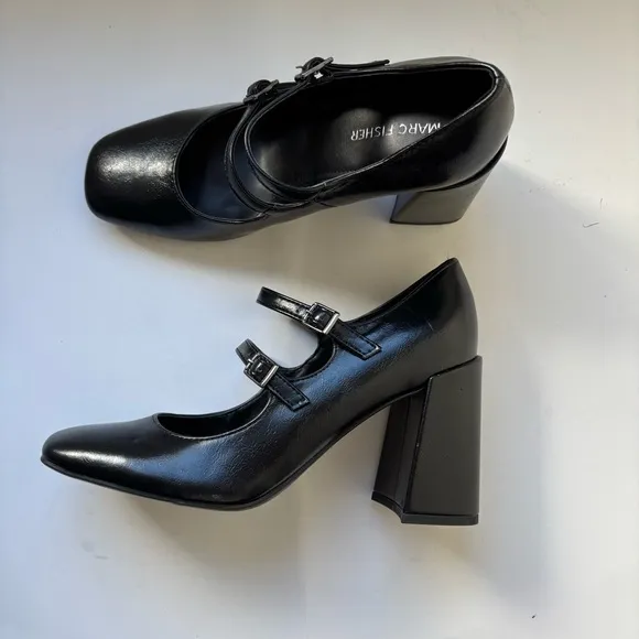 Marc Fisher Charisy Tapered Block Heel Dress Pumps Sz 7.5M