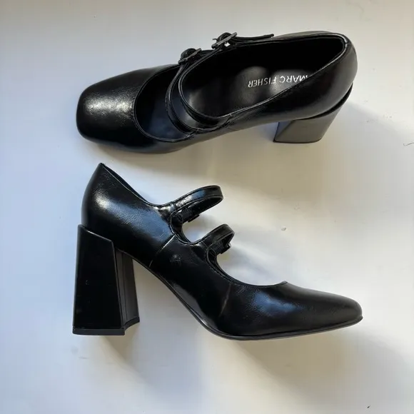 Marc Fisher Charisy Tapered Block Heel Dress Pumps Sz 7.5M