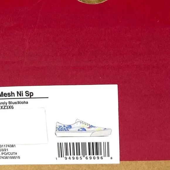 💖MEGA SALE💖VANS Acer Mesh Ni Sp Barely  Women  White Blue Canvas  VN0A5DXZ3X6