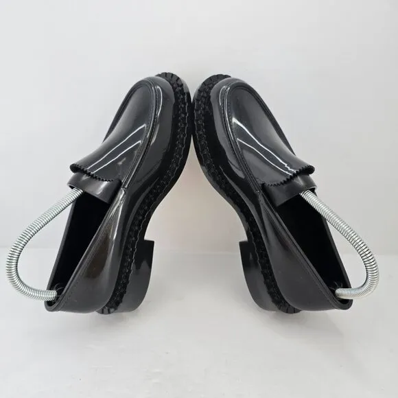 Melissa | Royal Penny black jelly chunky preppy loafer shoes | WMS 7