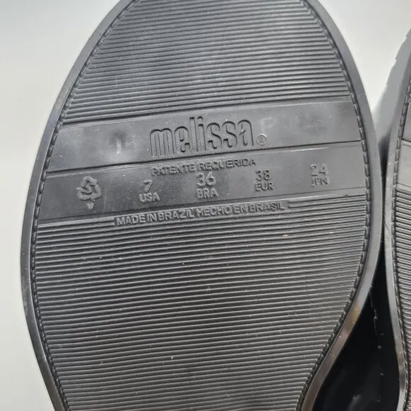 Melissa | Royal Penny black jelly chunky preppy loafer shoes | WMS 7