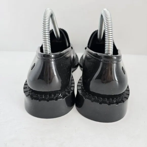 Melissa | Royal Penny black jelly chunky preppy loafer shoes | WMS 7