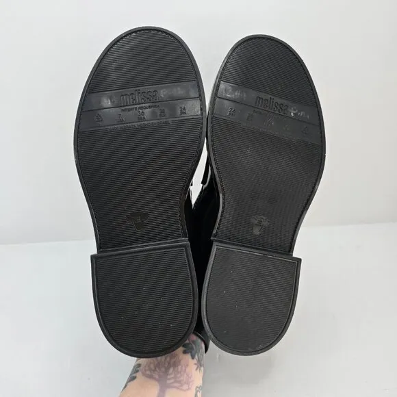 Melissa | Royal Penny black jelly chunky preppy loafer shoes | WMS 7