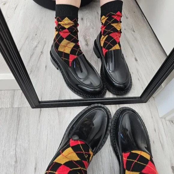 Melissa | Royal Penny black jelly chunky preppy loafer shoes | WMS 7
