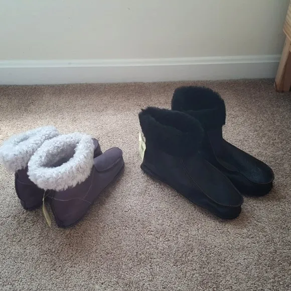 Melita Women's Leather Sheepskin Slippers / Booties