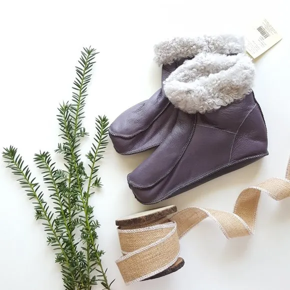 Melita Women's Leather Sheepskin Slippers / Booties
