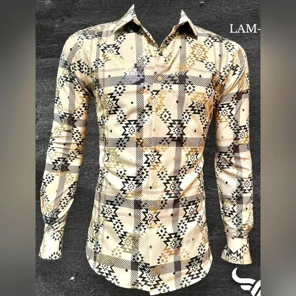 MEN SLIM FIT LONG-SLEEVE SHIRT