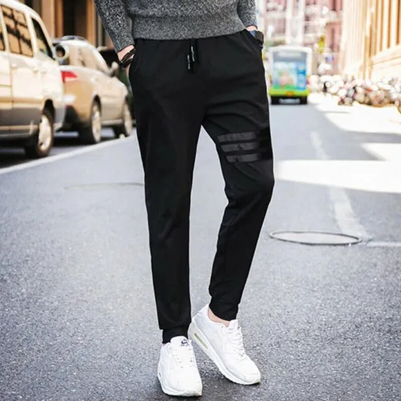 Men Stretch Skinny Slim Chino Flat Casual Super Spandex Trousers  Pants