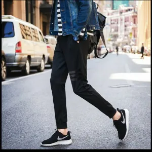 Men Stretch Skinny Slim Chino Flat Casual Super Spandex Trousers  Pants