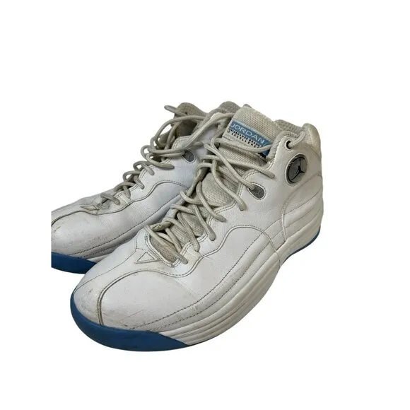 Men’s 10 Rare Nike Air Jordan Team 1 Shoes Vintage University Blue UNC