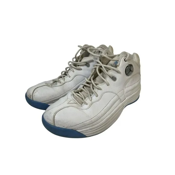 Men’s 10 Rare Nike Air Jordan Team 1 Shoes Vintage University Blue UNC