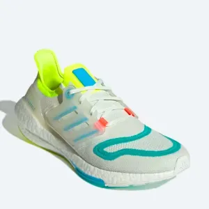 Men's Adidas UltraBoost 22 Running Shoes White / Sky Blue / Yellow S 10.5 GY8674