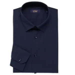 Men's Cavalli Class by Roberto Cavalli Slim Fit Solid Dress Shirt