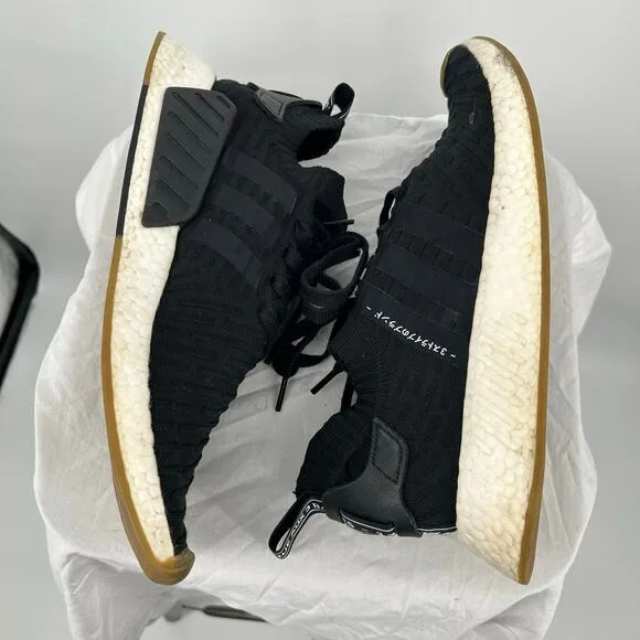 Men's‎ Core Black Gum Adidas NMD R2 Primeknit Japan Sneaker Shoes BY9696 Sz 12