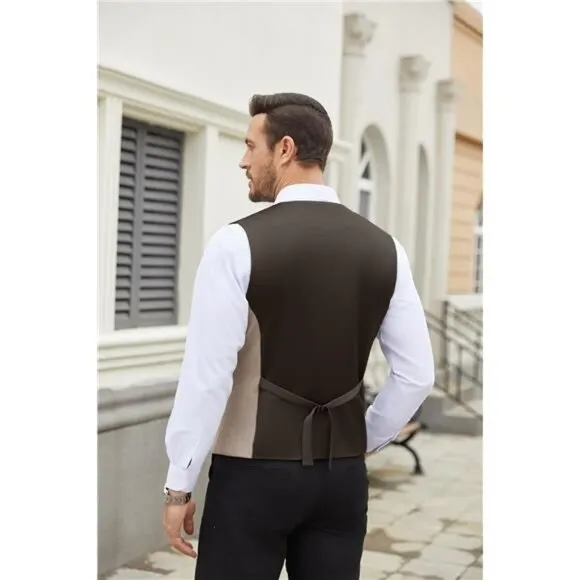 Men's Dress Suit Vest Slim Fit beige