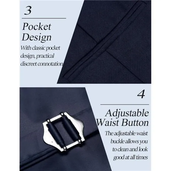 Men's Dress Suit Vest Slim Fit Navy Blue