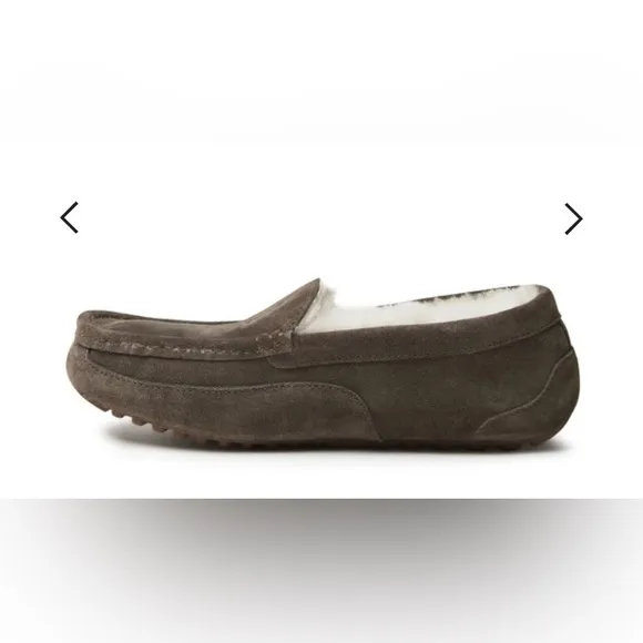 Men's Fireside by Dearfoams Melbourne Genuine Shearling Moccasin Slipper
