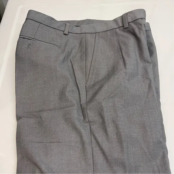 Mens Gray Slim Fit Dress Pants By Calvin Klein