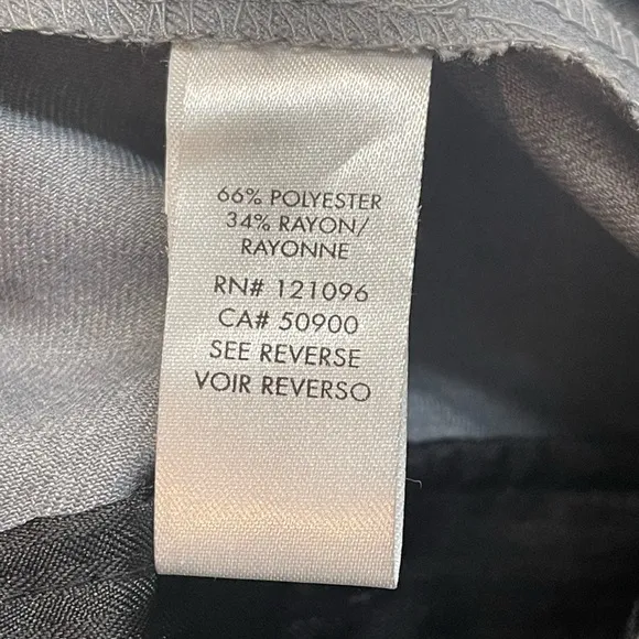 Mens Gray Slim Fit Dress Pants By Calvin Klein