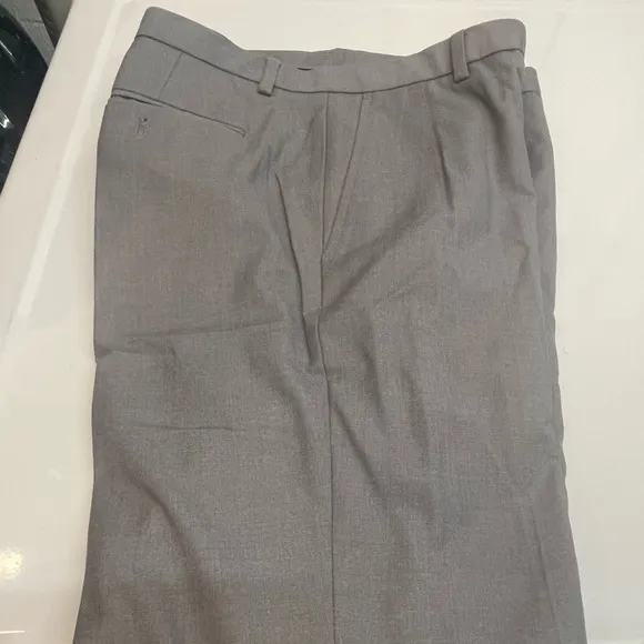 Mens Gray Slim Fit Dress Pants By Calvin Klein