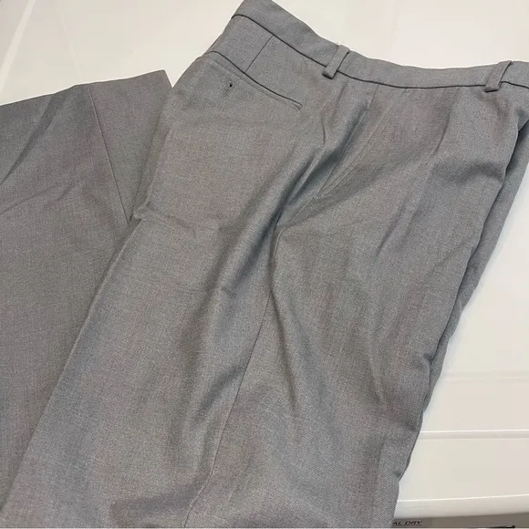 Mens Gray Slim Fit Dress Pants By Calvin Klein