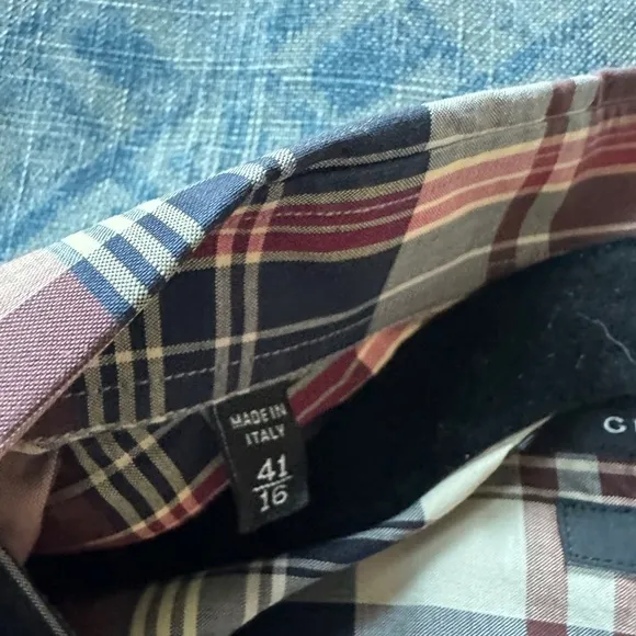 Men’s Gucci Plaid Dress Shirt
