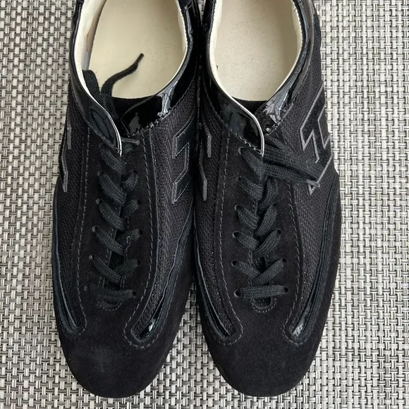 Men’s “Hogan” Black Lace-Up Shoes