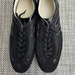 Men’s “Hogan” Black Lace-Up Shoes
