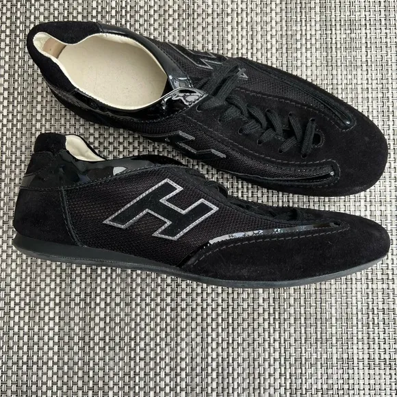 Men’s “Hogan” Black Lace-Up Shoes