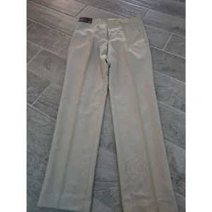 Men's JF J. Ferrar Flat Front Dress Pants Slacks Khaki Tan Color Size 30x30