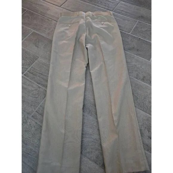 Men's JF J. Ferrar Flat Front Dress Pants Slacks Khaki Tan Color Size 30x30