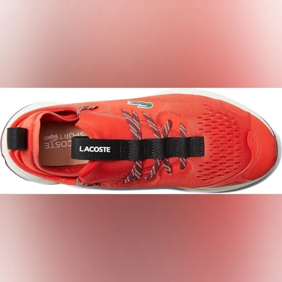 Mens Lacoste Sneakers Run Spin Comfort 2223 SMA Size 13 Athletic NEW Red