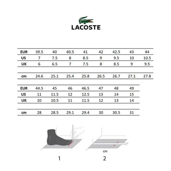 Mens Lacoste Sneakers Run Spin Comfort 2223 SMA Size 13 Athletic NEW Red